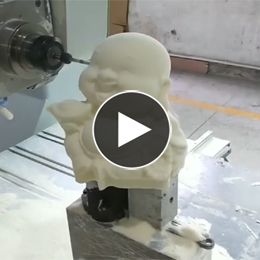 五轴雕刻机—弥勒佛加工全过程